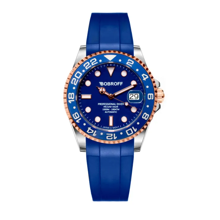 Watch2DayNL Bobroff^Bobroff BF0006-CA Unisex Horloge 41mm 100ATM