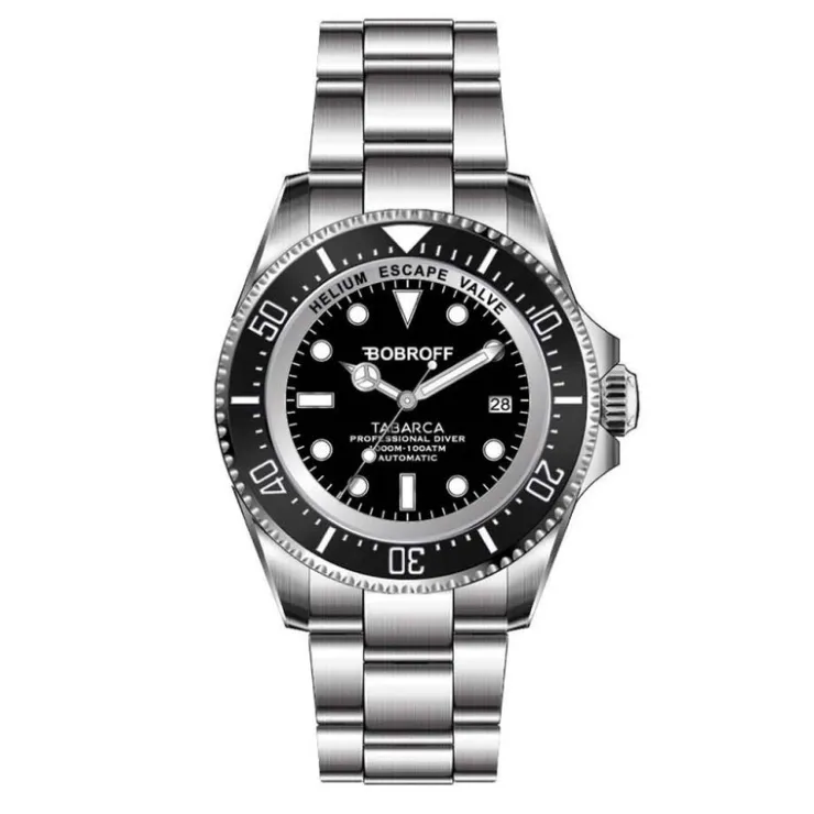 Watch2DayNL Bobroff^Bobroff Tabarca BF001 | 100 ATM Stainless Steel 44MM