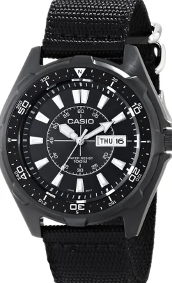 Heren Watch2DayNL Heren | Casio^Casio AMW-110-1A Heren Horloge 45mm 10ATM
