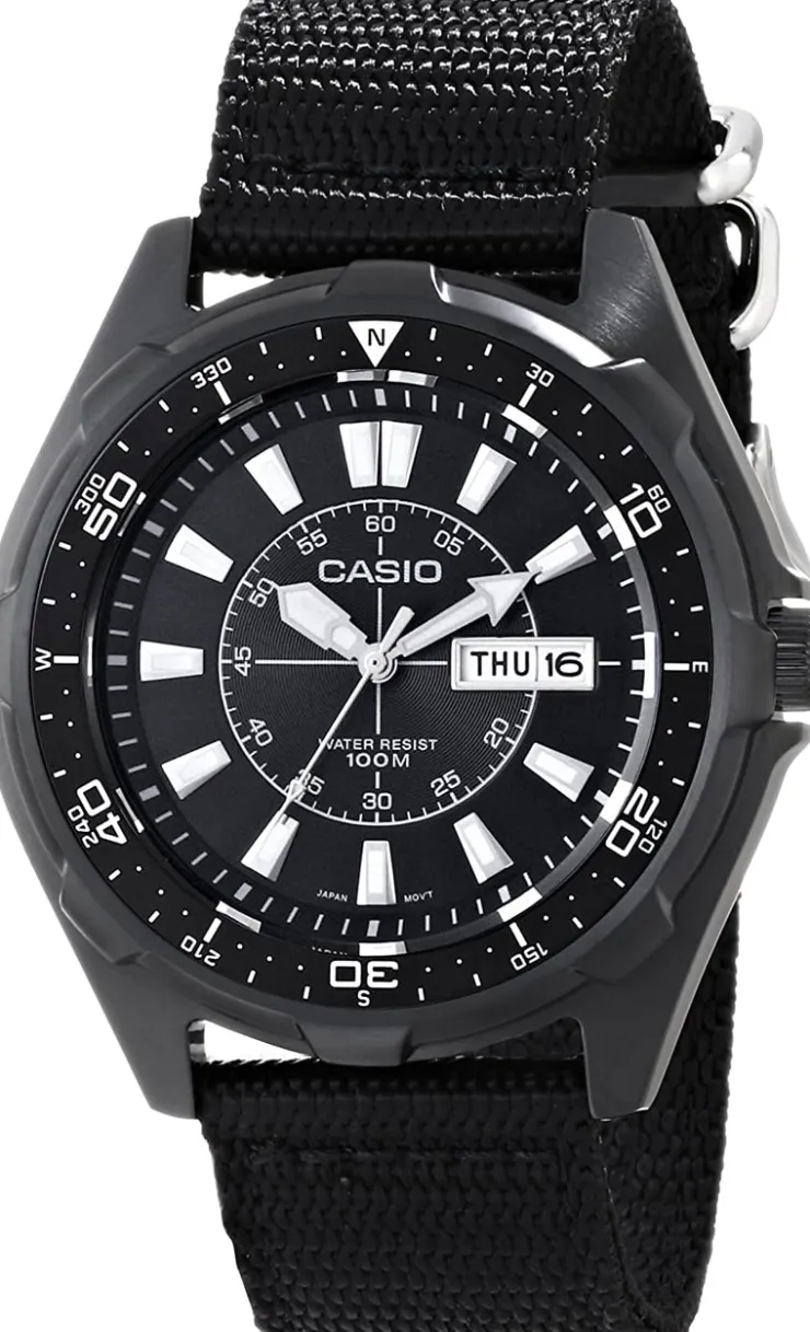Heren Watch2DayNL Heren | Casio^Casio AMW-110-1A Heren Horloge 45mm 10ATM