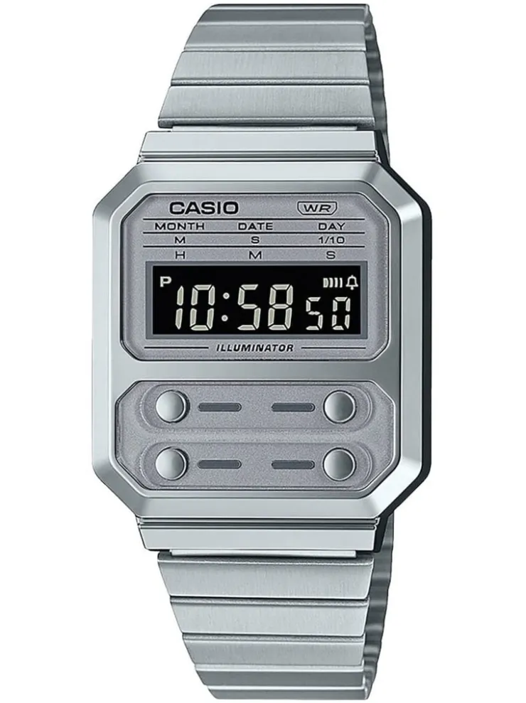Watch2DayNL Casio^Casio A100WE-7BEF Unisex Horloge 33 mm 3 ATM