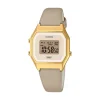 Watch2DayNL Casio^Casio LA680WEGL5EF Unisex Horloge 33.5 mm 28.6 mm 8.6 mm 3 ATM