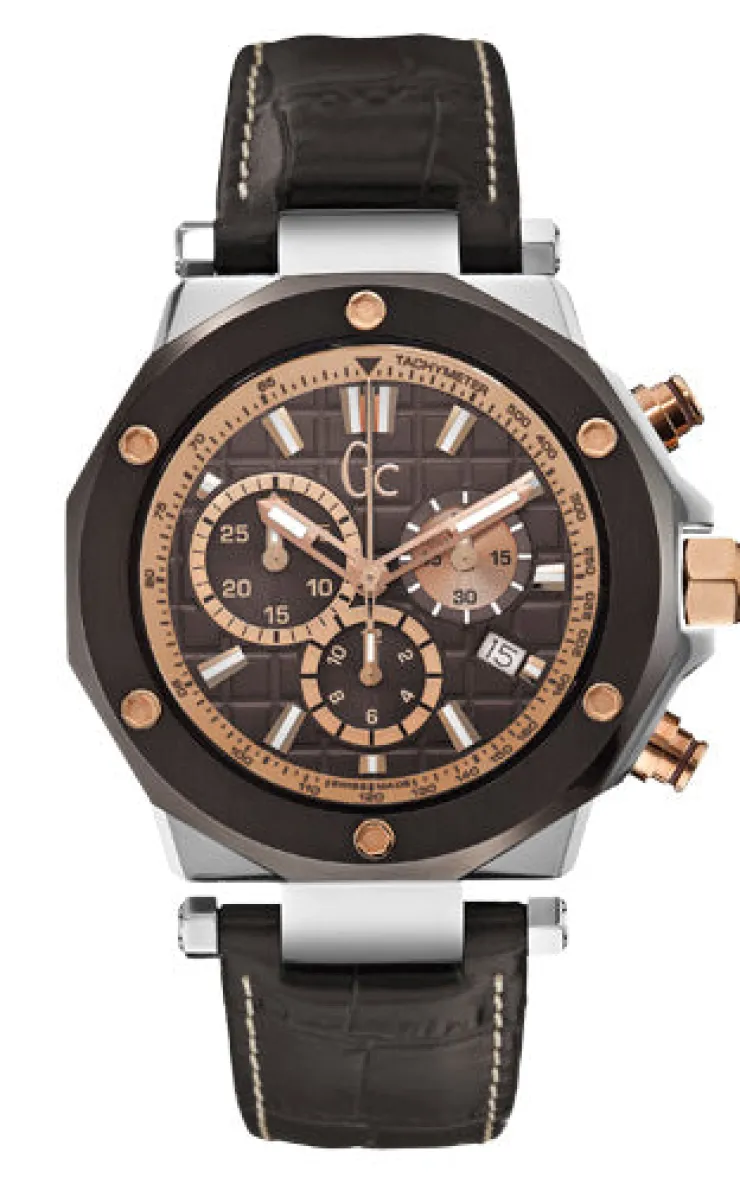 Heren Watch2DayNL Heren^Gc X72018G4S Heren Horloge 43mm 10ATM