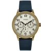 Heren Watch2DayNL Heren | Guess^Guess W1101G2 Heren Horloge 46 mm 5 ATM