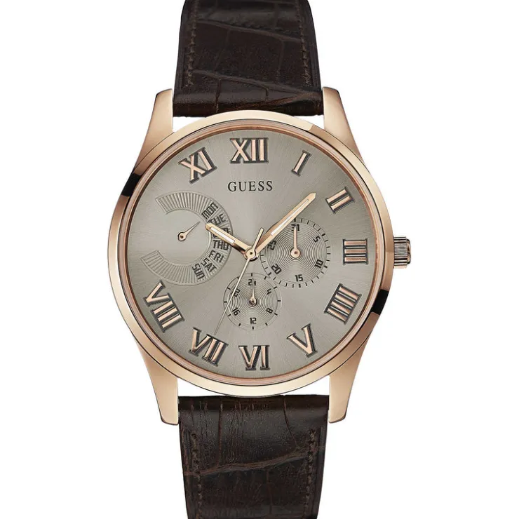 Heren Watch2DayNL Heren | Guess^Guess W0608G1 Heren Horloge 42mm 5ATM