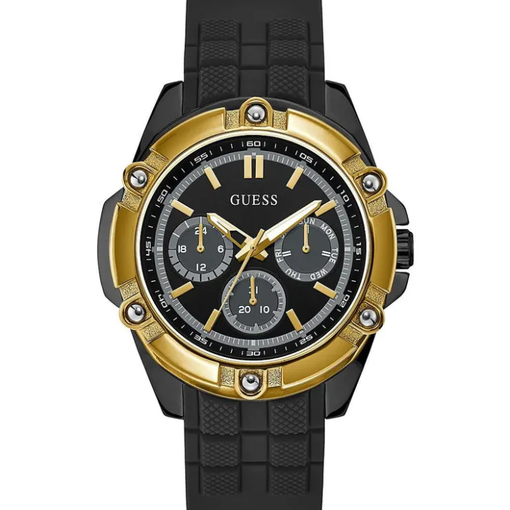 Heren Watch2DayNL Heren | Guess^Guess W1302G2 Heren Horloge 47mm 10ATM