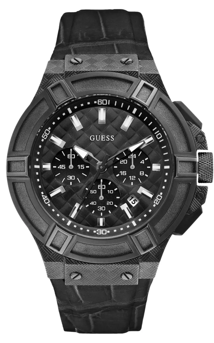 Heren Watch2DayNL Heren | Guess^Guess W0408G1 Heren Horloge 45mm 10ATM