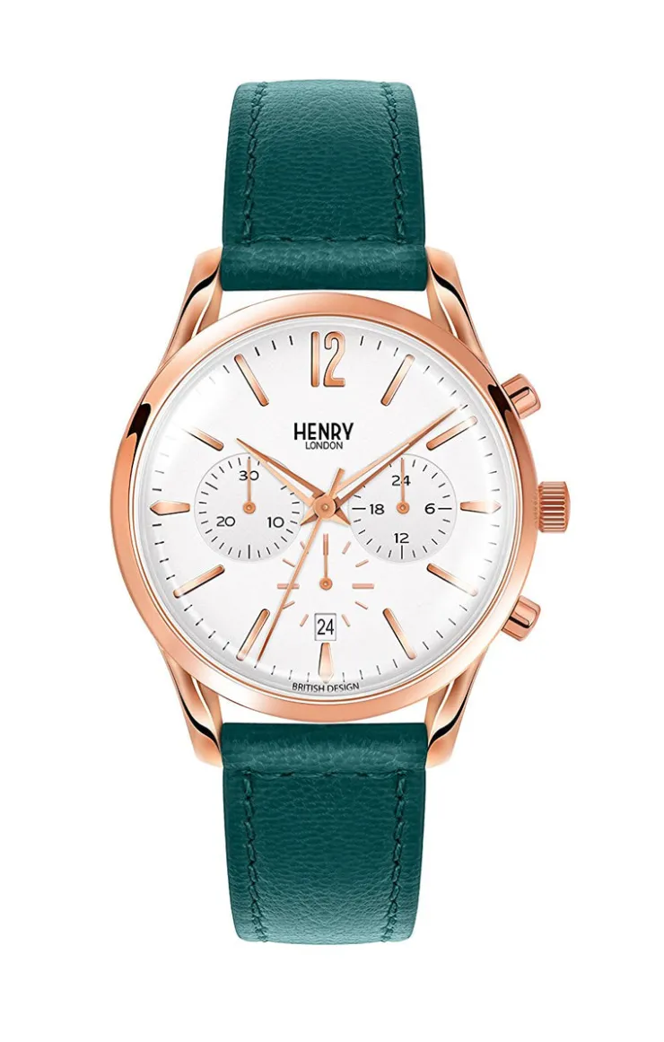DAMES Watch2DayNL Dames^Henry london HL39-CS-0144 Dames Horloge 40mm 3ATM