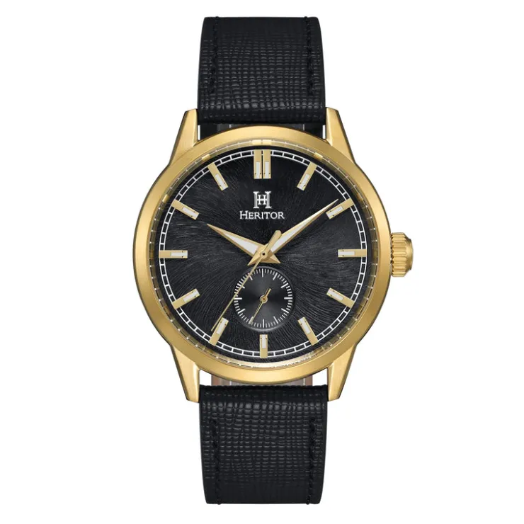 Heren Watch2DayNL Heren | Heritor^Heritor Automatic Argento HERHS3803 Heren Horloge 45mm 10 ATM