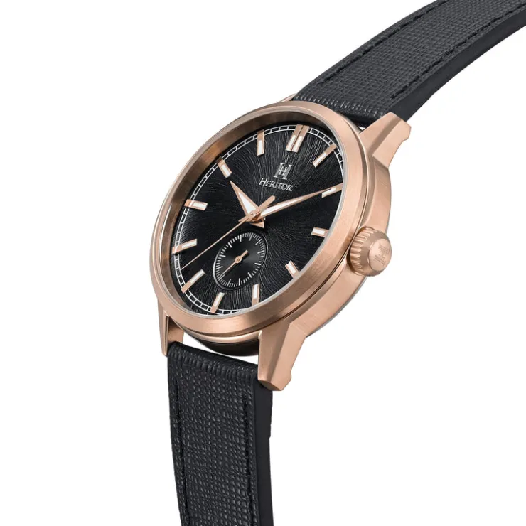 Heren Watch2DayNL Heren | Heritor^Heritor Automatic Argento HERHS3804 Heren Horloge 45mm 10 ATM