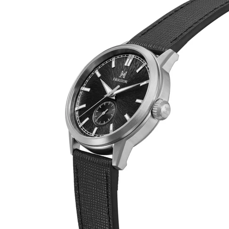 Heren Watch2DayNL Heren | Heritor^Heritor Automatic Argento HERHS3801 Heren Horloge 45mm 10 ATM