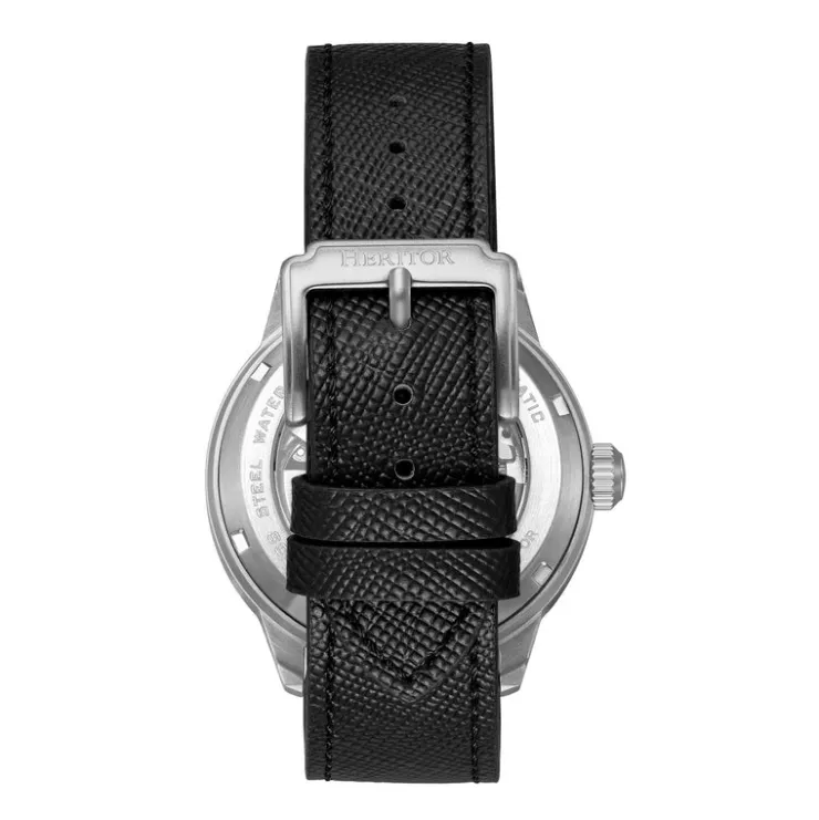 Heren Watch2DayNL Heren | Heritor^Heritor Automatic Argento HERHS3801 Heren Horloge 45mm 10 ATM