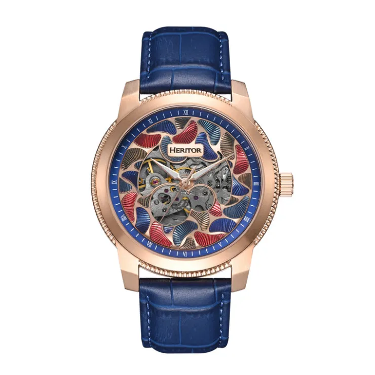 Heren Watch2DayNL Heren | Heritor^Heritor Automatic Emmanuel HERHS3704 Heren Horloge 45mm 10 ATM