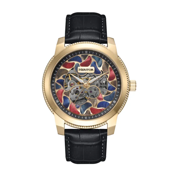 Heren Watch2DayNL Heren | Heritor^Heritor Automatic Emmanuel HERHS3703 Heren Horloge 45mm 10 ATM