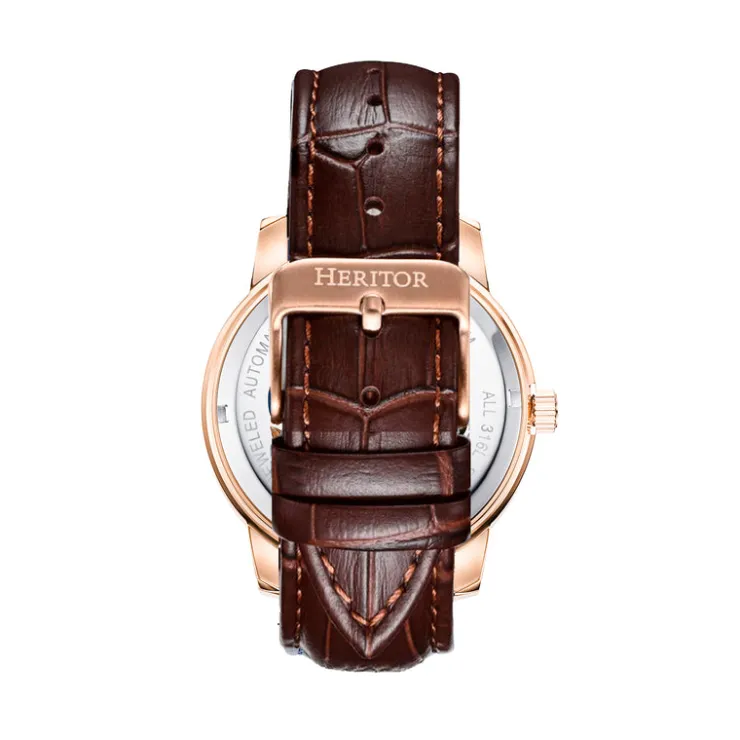 Heren Watch2DayNL Heren | Heritor^Heritor Automatic Emmanuel HERHS3705 Heren Horloge 45mm 10 ATM