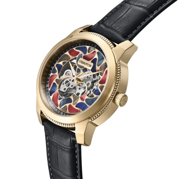 Heren Watch2DayNL Heren | Heritor^Heritor Automatic Emmanuel HERHS3703 Heren Horloge 45mm 10 ATM