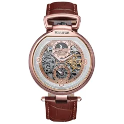 Heren Watch2DayNL Heren | Heritor^Heritor Automatic Lincoln HERHS3605 Heren Horloge 45mm 5 ATM
