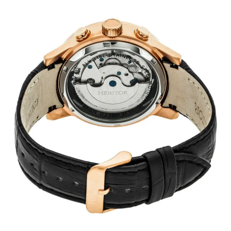 Watch2DayNL Heritor^Heritor Hannibal HERHR4106 Heren horloge 44mm 5 ATM