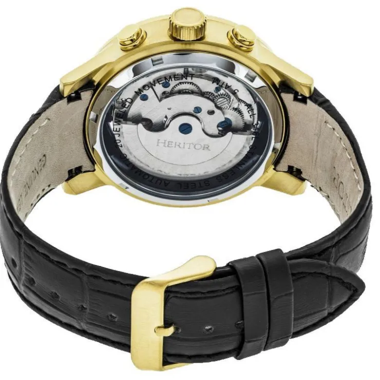 Watch2DayNL Heritor^Heritor Hannibal HERHR4104 Heren horloge 44mm 5 ATM