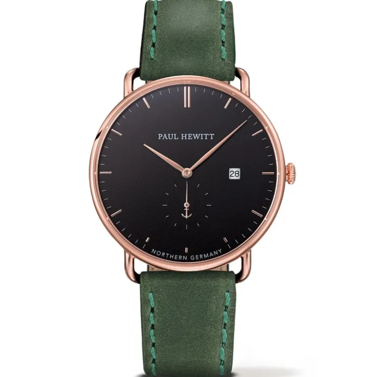 Heren Watch2DayNL Heren^Paul hewitt PH-TGA-RB-12S Heren Horloge 42mm 5 ATM