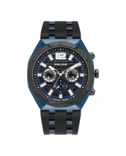 Heren Watch2DayNL Heren^Police PL15995JSBLU03P Heren Horloge 46mm 5 ATM