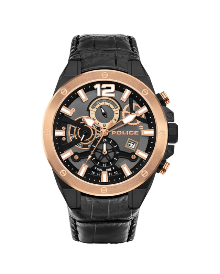 Heren Watch2DayNL Heren^Police PL15711JSBR61 Heren Horloge 48mm 5 ATM