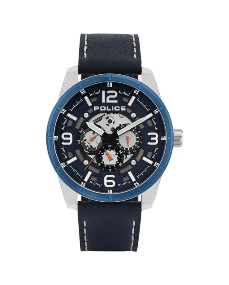 Heren Watch2DayNL Heren^Police PL15663JSTBL03 Heren Horloge 48mm 5 ATM