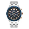 Heren Watch2DayNL Heren^Police PL15995JSTBL61M Heren Horloge 46mm 5 ATM