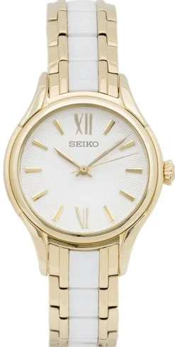 DAMES Watch2DayNL Dames | Seiko^Seiko SRZ398P1 Dames Horloge 28mm 3 ATM